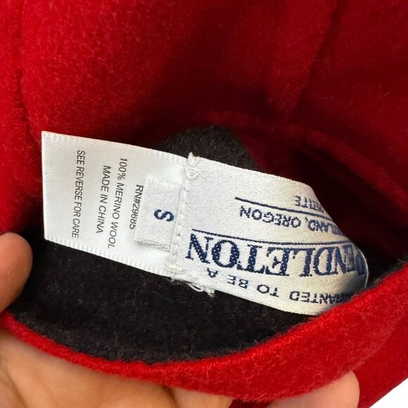 Pendleton Reversible Jacket Black/Red Merino Wool Size Small petite NWT - Picture 7 of 11